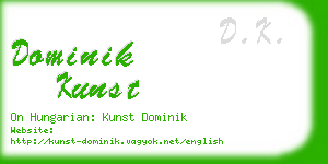 dominik kunst business card